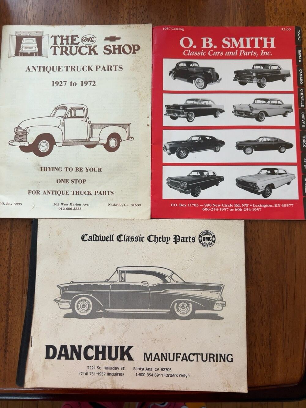 Vintage Chevy GMC Parts Catalog Lot Danchuk O.B. Smith Truck Shop 1955-72